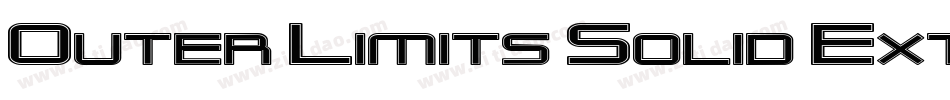 Outer Limits Solid Extended字体转换